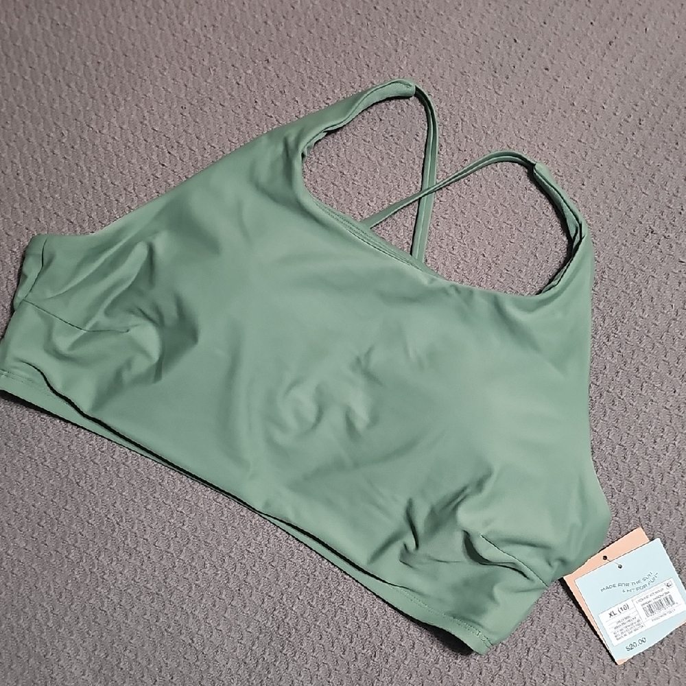 Green Sports Bra
